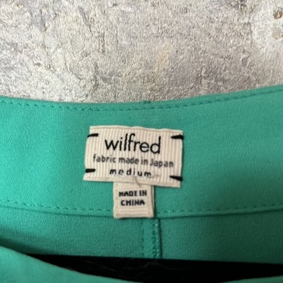 Wilfred Green péplum style capped sleeved blouse size medium - Picture 2 of 4